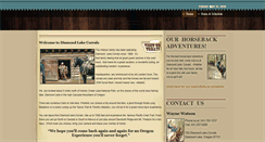 Desktop Screenshot of diamondlakecorrals.com